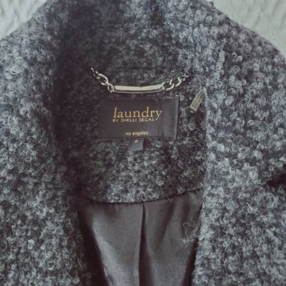 Shelli Segal- Laundry- Black/Grey Heather Peacoat- New - Picture 8 of 9